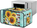 Doojoayie Sunflower Toaster Oven Cover Universal Fit Kitchen Appliance Dust Protector 8 Slice Toaster Cover American Flag Print Kitchen Appliance Dustproof Protector