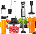 Immersion Blender Handheld 8 in 1 Hand Blender Electric Blender Max 1000W Immersion Blender with 21 Speed &amp Turbo Mode 21 Speed &amp Turbo Mode Beaker Chopper Milk Frother Frother Grinder