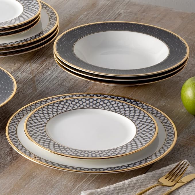 Noritake Blueshire 12-Piece Dinnerware Set Service for 4
