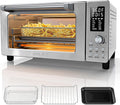 Nuwave Bravo Pro Convection Air Fryer Toaster Oven Combo 2025 New and Improved 10-in-1 50°-450°F Temp Controls Quick &amp Even Crisp Technology 21Qt Capacity Stainless Steel PFAS Free