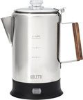 COLETTI Bozeman Electric Percolator — Percolator Coffee Pot Coffee Percolator – [9 cup Stainless Steel]