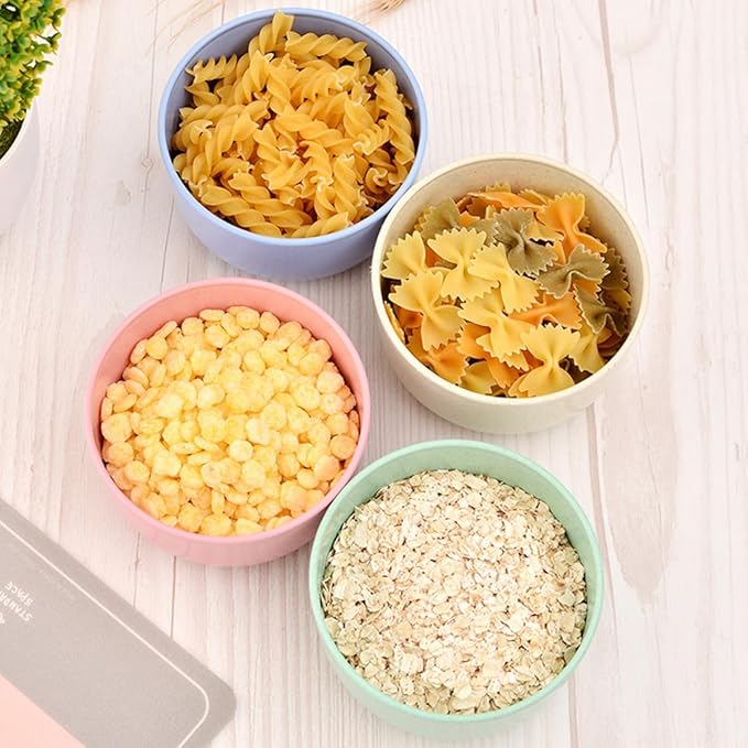 Portable Wheat Fiber Dinnerware Set 28pcs with Plates Bowls Cups and Cutlery Reusable Eco-friendly Tableware for Camping Travel and Everyday Use