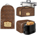 Appliance Covers for Kitchen Counter Cute Toast Slow Cooker Cover Kitchen Appliance Cover Set Universal Size Blender Cover Slow Cooker Cover Toaster Cover 2 Slice Cooker Cover Dust Cover