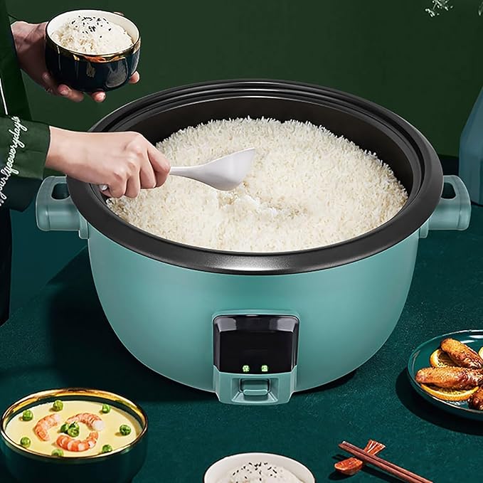 Rice Cooker (8-45L) Commercial Large Rice Cooker for Canteen Restaurant Construction School for 8-70 PeopleCan Be Used US/EU(10L)