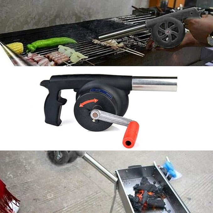 Household Barbecue Picnic Tool Manual Fan Air Blower Portable Lightweight Grill Campfire Durable Outdoor Cooking Camping BBQ Air Blower Cookware Set Cookware Picnic Boiler Cookware