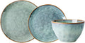 Dinnerware Set Plates and Bowls Sets 16 Pieces Porcelain Dinnerware Combination Set | Bright Glazed Steak Plates And Cereals Bowls Sets For Wedding