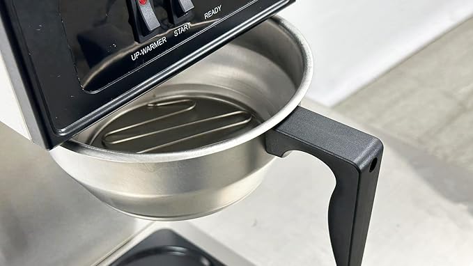 Commercial Coffee Maker 12-Cup Capacity Automatic Brewing with Warmer ETL Listed Stainless Steel AW1U1D