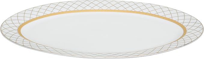 Lorren Home Trends 57-Piece Porcelain Dinnerware Set Beatrice Service for 8