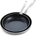 GreenPan TriClad Ceramic Nonstick 9.5 and 11 Frypan Set