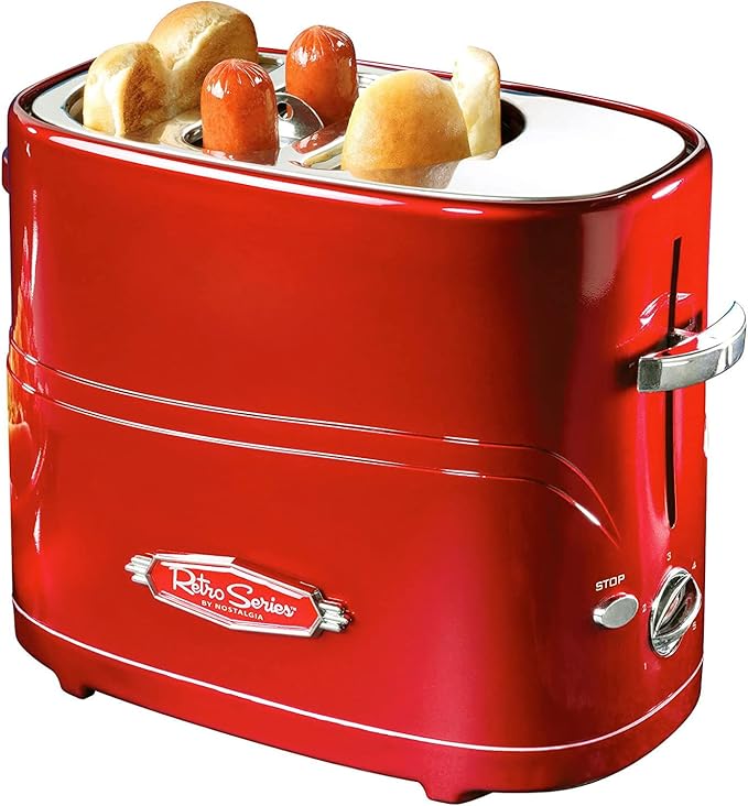 Nostalgia Hot Dog Toaster and Milkshake Maker Bundle | Make Hot Dogs and Milkshakes