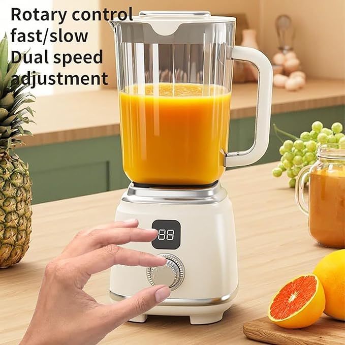 600ml Blender Smoothie Maker 50W Juicer Machines with Sharp Stainless Steel Blades 2 Speed and Pulse Ice Crushing for Milkshake Juice Baby Food and Vegetable Drinks black (White)