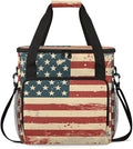 4th of JulyThirteen stripes Coffee Maker Carrying Bag Travel Storage Bag Compatible with K-Mini or K-Mini Plus Single Serve Coffee Brewer Carrying Case with Multiple Pockets &amp Shoulder Strap