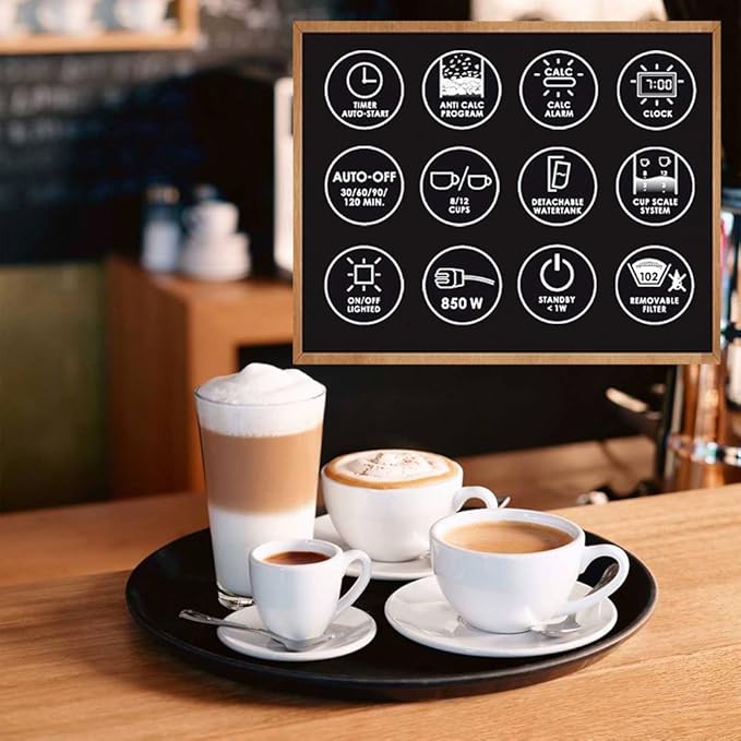 Melitta Optima Timer Filter Coffee Machine - Black