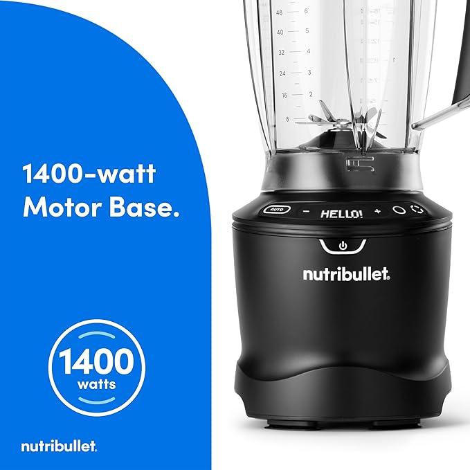 nutribullet SmartSense 5-speed full-size blender 1400 Watt- Matte Black
