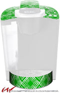 Decal Style Vinyl Skin compatible with Keurig K40 Elite Coffee Makers Wavey Green (COFFEE MAKER NOT INCLUDED)