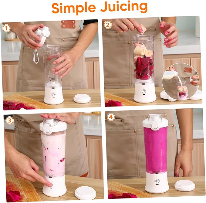 GLEAVI Juicer Blender Usb Portable Fruit Mini Juicer Rechargeable Compact Fresh Juice Maker Cup
