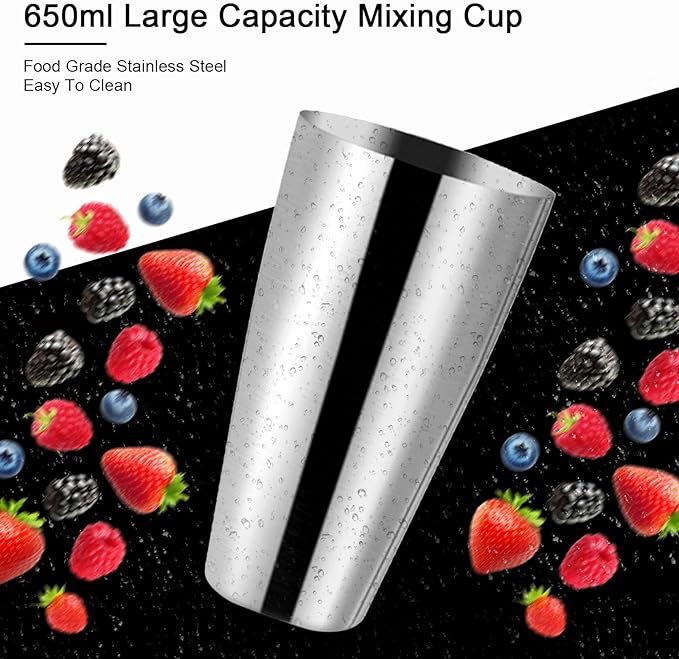 Milkshake Maker Commercial Double Head Milk Shake Machine Stainless Steel Milkshake Blender Two-Speed 110V 180W