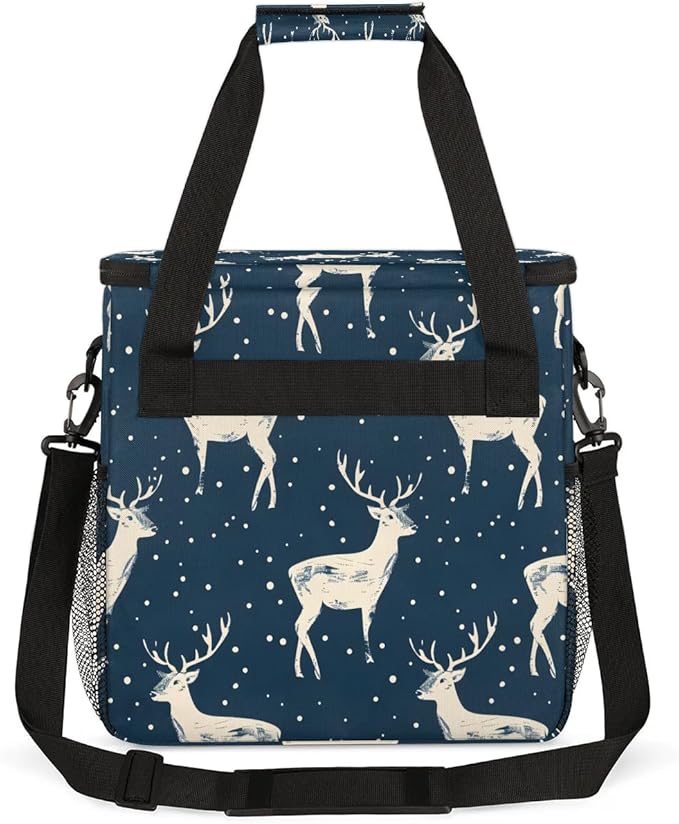 Watercolor Deers Coffee Maker Travel Bag for K-Mini or K-Mini Plus Single Serve Coffee Brewer Portable Storage Tote Case for Tarvel