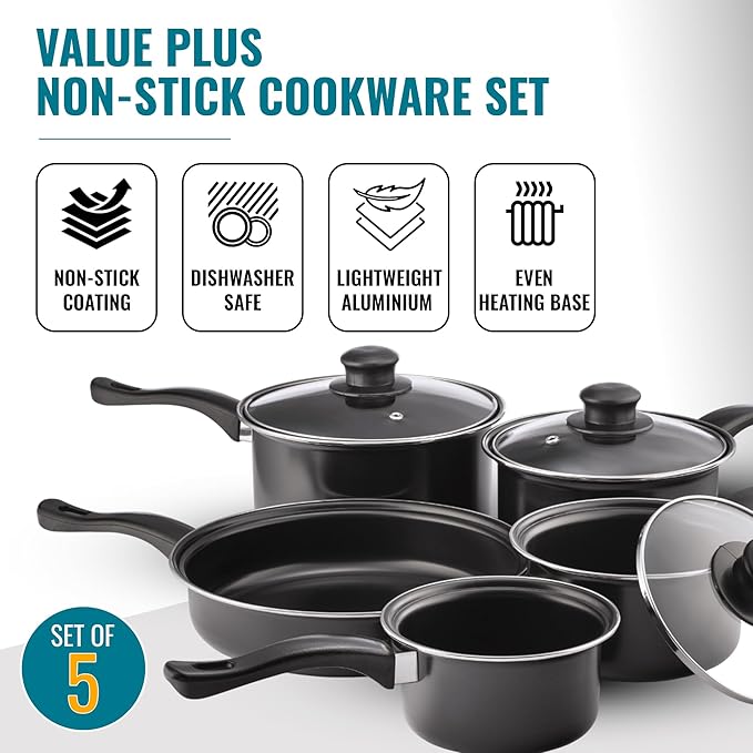 Value Plus cookware Set aluminium Multi-Colour