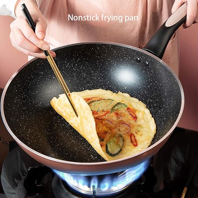 Cookware Set3-Piece Steamer Set Aluminum Alloy Pan Set Tempered Glass Lid Comfortable Handle Suitable for Gas and Induction Cooker Easy to Clean Non Stick Fry Pan