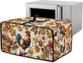 Rooster Plant Print Toaster Oven Air Fryer Cover Dust Protection Heavy Duty Microwave Toaster Oven Cover Small Kitchen Appliance Dust Covers M