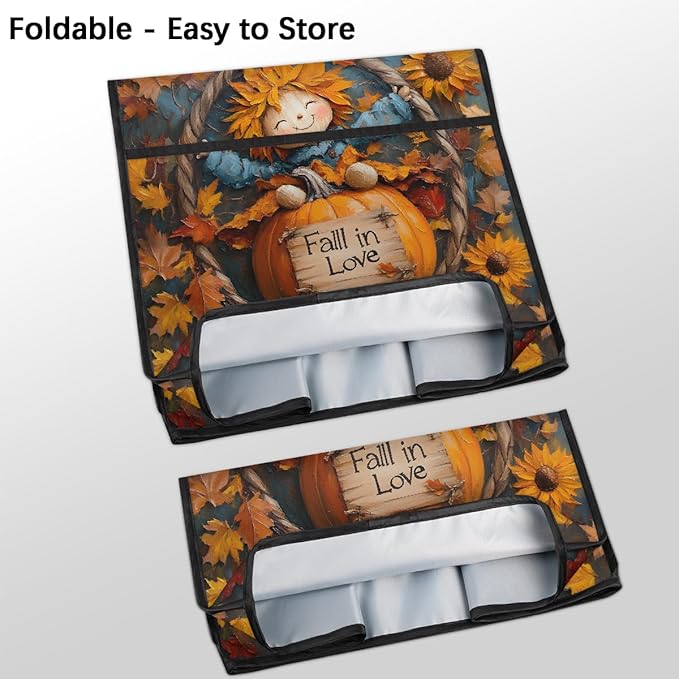 cfpolar Kitchen Aid Mixer Cover Compatible with 6-8 Quarts Pumpkin Fall Scarecrow Stand Mixer Cover Kitchen Aid Mixers Accessories Appliance Organizer Bag Dust Covers with Zipper Pocket