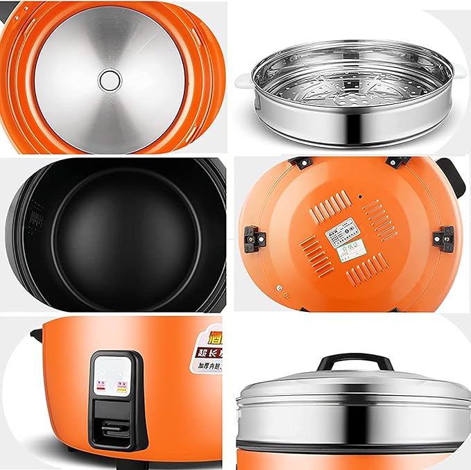 Household Electric Rice Cooker With 3 X Steamer Large Capacity Commercial Old-Fashioned Non-Stick Rice Cooker For Hotels(28L)