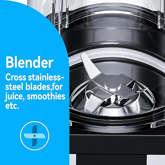 Compact Personal Blender for Smoothies &amp Shakes 2-in-1 Bullet Blender and Grinder with 11-Piece Set 2×24oz To-Go Cups + 10oz Grinding Cup Ice Crushing BPA-Free Dishwasher SafeIdeal Gift
