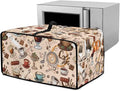 Coffee Chocolate Toaster Oven Cover Heavy Duty Heat-resistant Waterproof Dust-Proof Protective Case with Side Pockets for Bake Air Fry Toaster Oven Easy Maintenance