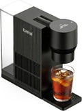 Brezi Cold Brew Coffee Maker Fresh Cold Brew in Minutes Low-Acid Smooth Flavor Premium Aluminum Design1L Capacity Easy Usecoffee machineAutomatic Precision Brewing for Home &amp Office (black)