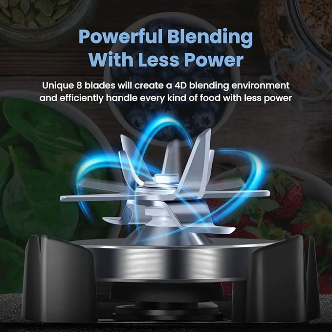 Smoothie Blender2200W Multifunction Commercial Quiet Blender With Sound Shield2LProfessional Countertop Blender with 2 cupsHousehold Quiet BlenderIce crusher wall breaker smoothie making machine
