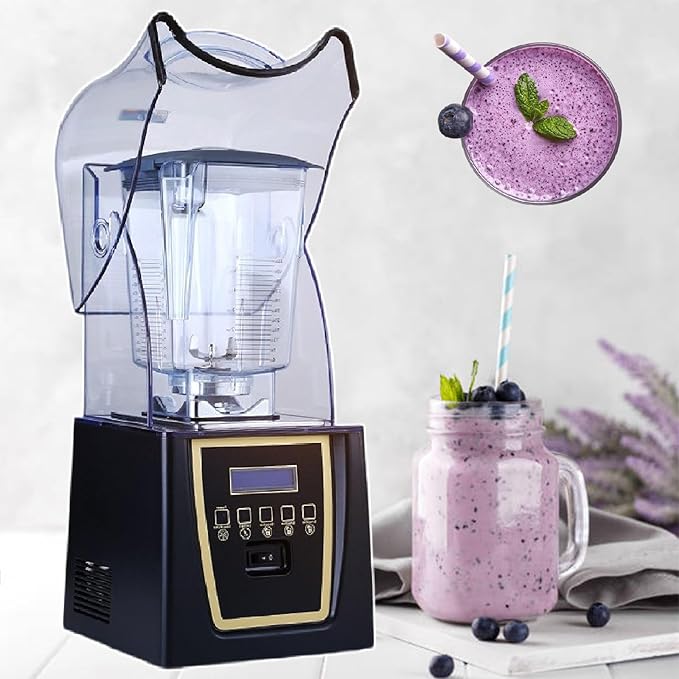 2L 1800W Blenders For Kitchen Commercial Blender With Sound Shield Household 30000rpm Quiet Blender Ice Mixer Blender For Make Smoothies Juice Soy Milk220V