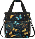 Dreamy Butterfly Coffee Maker Carrying Bag Flame Butterfly Travel Storage Bag Compatible with K-Mini or K-Mini Plus Single Serve Coffee Brewer Carrying Case with Multiple Pockets &amp Shoulder Stra
