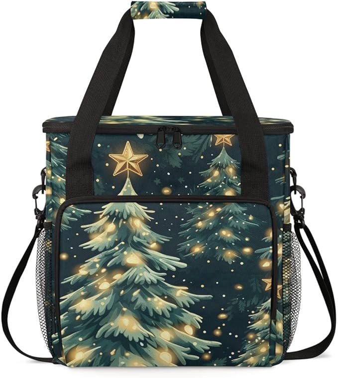 Cartoon Tree Coffee Maker Carrying Bag Abstract Tree Travel Storage Bag Compatible with K-Mini or K-Mini Plus Single Serve Coffee Brewer Carrying Case with Multiple Pockets &amp Shoulder Strap