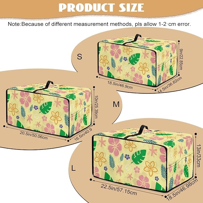 Doojoayie Flower &amp Leaf Small Appliance Covers Cute Cat Toaster Oven Cover 4 Slice Kitchen Appliance Dust Protector 18.5x14.5x 9 Compatible with Toaster/Bread Machine