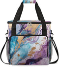 Marble Purple Blue Coffee Maker Travel Bag for K-Mini or K-Mini Plus Single Serve Coffee Brewer Portable Storage Tote Case for Tarvel