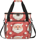 Cute Santa Claus Coffee Maker Carrying Bag Fantastic Santa Claus Travel Storage Bag Compatible with K-Mini or K-Mini Plus Single Serve Coffee Brewer Carrying Case with Pockets &amp Shoulder Strap