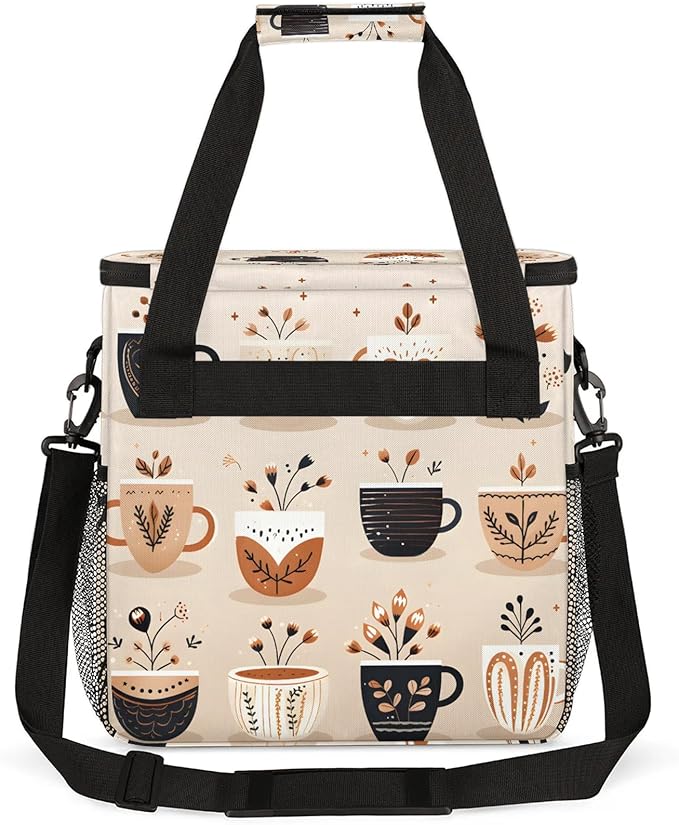 Travel Coffee Maker Carrying Bag Compatible with Keurig K-Mini or K-Mini Plus Single Serve Coffee Maker Portable Storage Bag with Shoulder Strap(Bag Only)