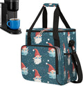 Christmas (585) Coffee Maker Carring Bag Travel Carrying Storage Tote Bag Compatible with Keurig K-Mini or K-Mini Plus Portable Single Serve Coffee Brewer Case with Pockets for K-cup Pods