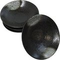 Ebros Gift Artistic Charcoal Grey Tone Hakumu Collection Dinnerware Serveware Kitchenware Set Asian Japanese Restaurant Supply (Pack Of 4 Large Ramen Soup Dinner Bowl 36oz)