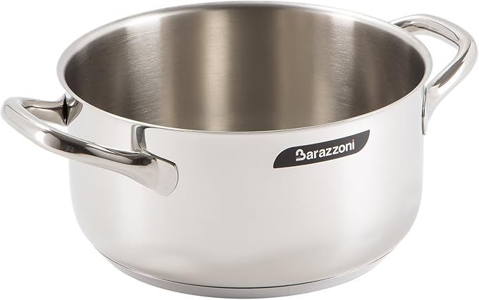 Barazzoni Chef Line 6 Piece Saucepan Set 16/20/24 cm Saucepans 16/20/24 cm Lids Stainless Steel