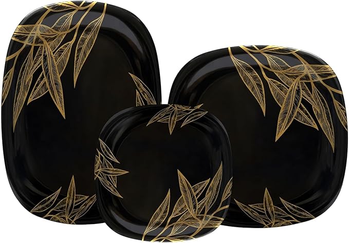 Export Quality 24-Piece Melamine Dinnerware Set | Lightweight &amp Unbreakable Plates and Bowls Set | Dishwasher Safe Freezer Safe | Round Dinner Set for Everyday Use Parties &amp Gifting.