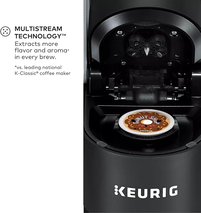 Keurig K-Supreme Single Serve K-Cup Pod Coffee Maker MultiStream Technology 4 Brew Sizes 66oz Dual-Position Removable Reservoir Black (Renewed)