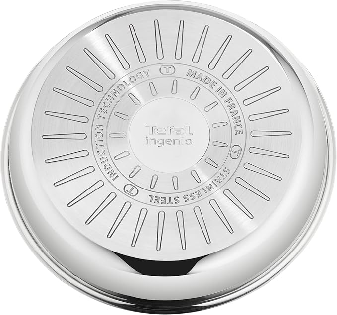 Tefal Ingenio Preference ON 13 Piece Non-Stick Induction Pan Set 24&amp28cm Frying Pans 16&amp20cm Saucepans 26cm Wok 24cm Sautepan Glass &amp Hermetic Lids 2 Handles