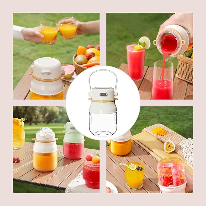 Digital Screen Blenders Cup 600ml Leakproof Portable Juicing Machine with 1500mAh Battery Juices Making Bottle ABS Texture Portable Blender with Digital Display