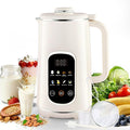 40oz Nut Milk Maker Machine 8-in-1 LED Panel Touch Screen Soy Milk Maker for Homemade Almond Soy &amp Oat Plant-Based and Dairy Free Beverages with 12H Delay Start &amp Self-Cleaning (White)