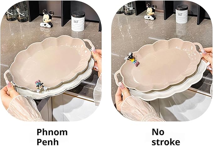 Dinnerware Set for 6 People - 27 Pieces - 12.5in Dinner Plate 8.5in Dessert Plate 350ml Pasta Bowl - White Flesh Color - 26 Piece Set (White 26 piece set)