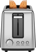 Chefman 2 Slice Toaster 7 Shade Settings Removable Crumb Tray Thick Bread and Bagel Toaster with Defrost and Cancel Buttons – Black