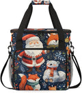 Fantastic Santa Claus Coffee Maker Carrying Bag Magical Santa Claus Travel Storage Bag Compatible with K-Mini or K-Mini Plus Single Serve Coffee Brewer Carrying Case with Pockets &amp Shoulder Stra