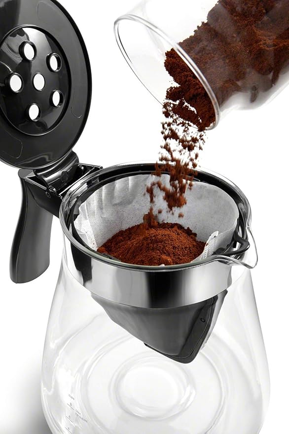 De'Longhi 3-in-1 Specialty Coffee Brewer IcedCoffee Maker (Bold Cold Brew) Gourmet Pour Over Premium Drip SCA GoldenCup Certified Glass Carafe 8-Cup ICM17270